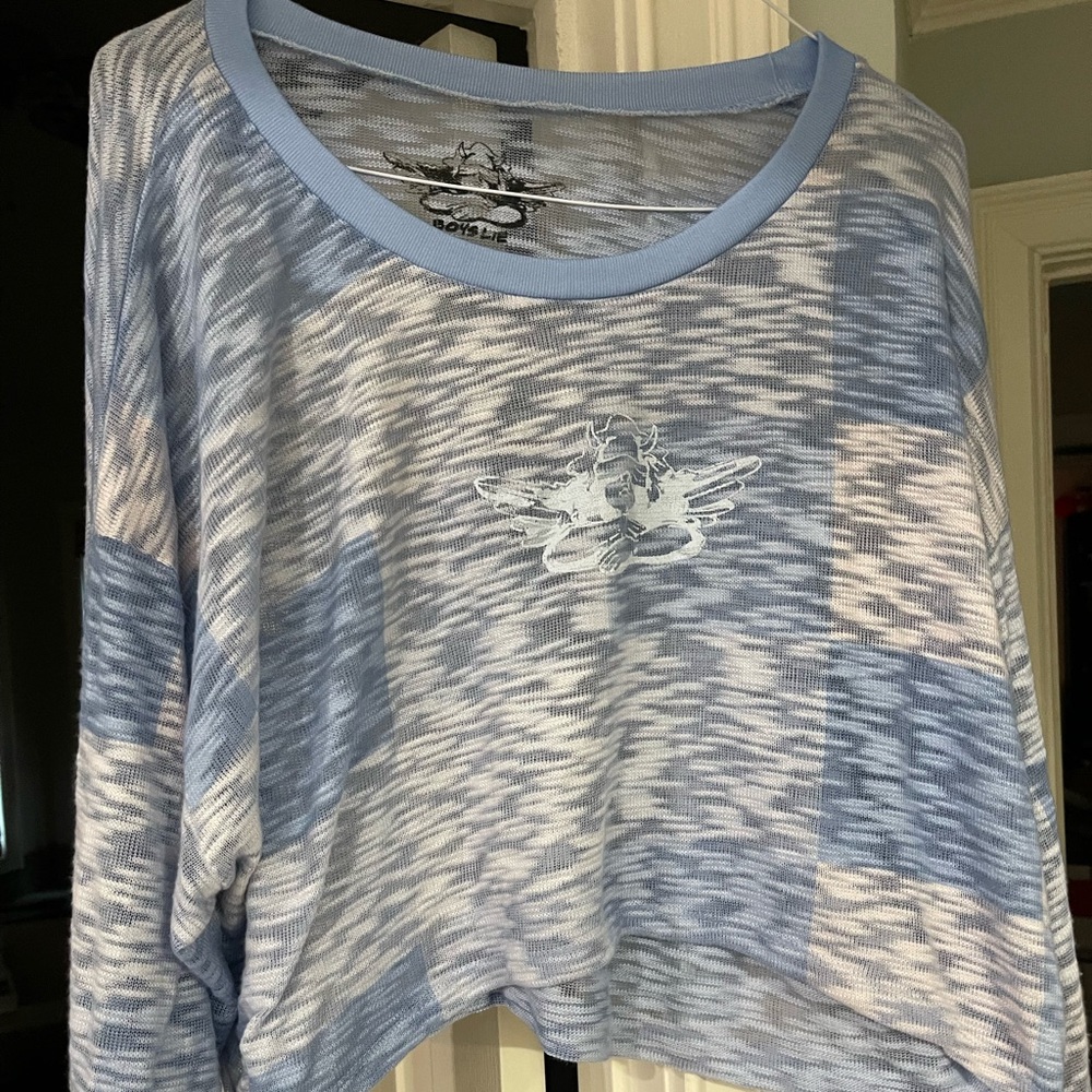 Boys Lie long sleeve burnt out shirt